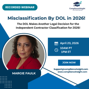 Misclassification By DOL in 2026! The DOL Makes Another Legal Decision for the Independent Contractor Classification for 2026!